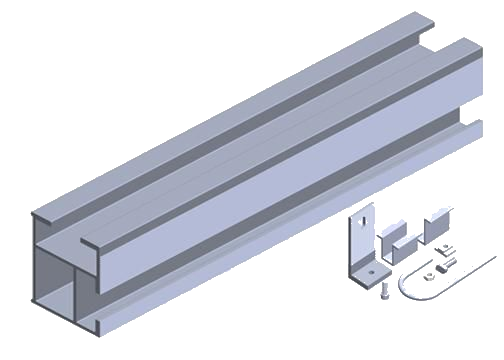 RPK adhesive rail cross-section