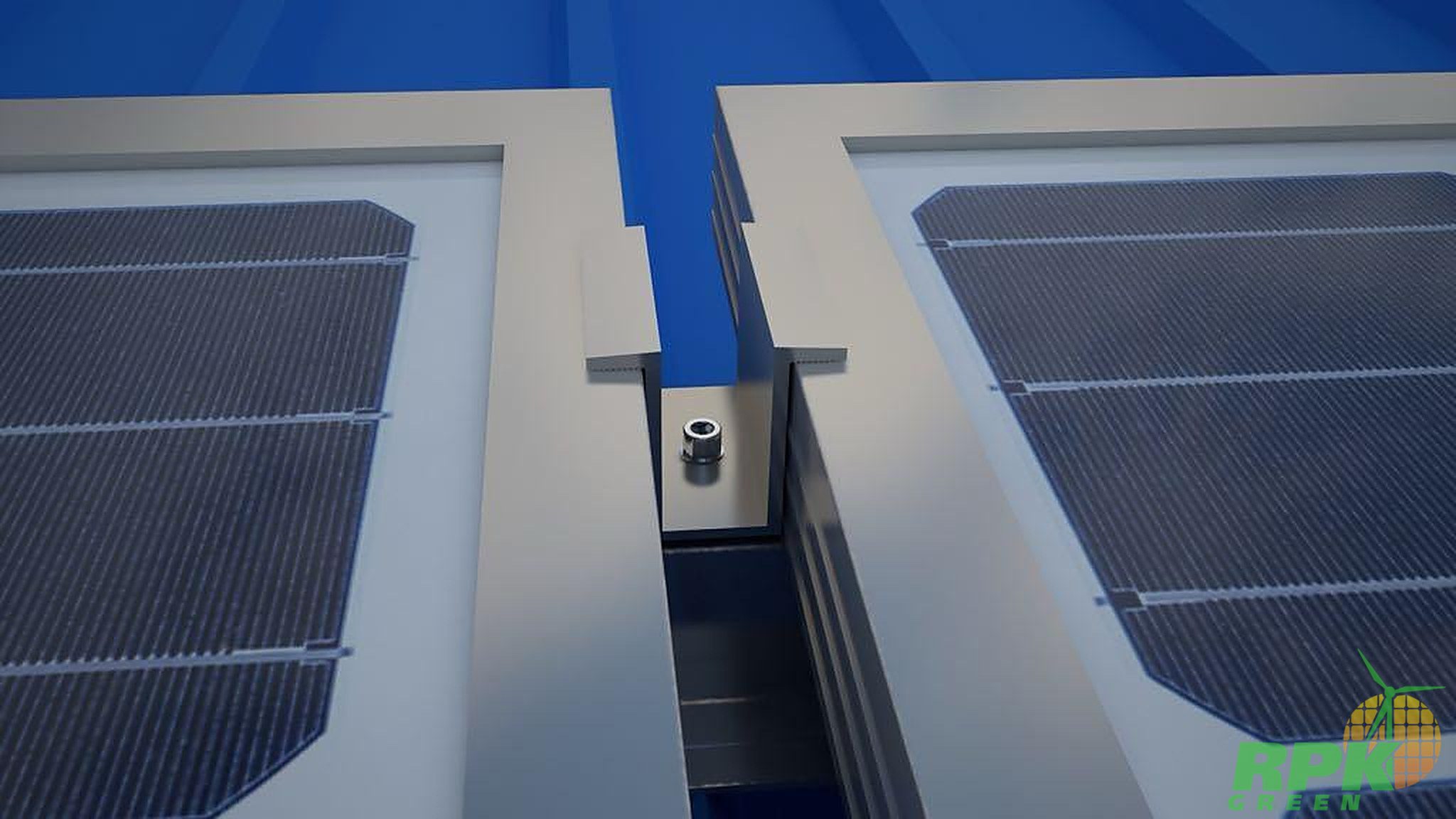 Mid clamp between two modules